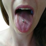 Oral piercing